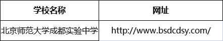 成都市北京師范大學(xué)成都實(shí)驗(yàn)中學(xué)網(wǎng)址是什么？