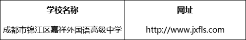 成都市錦江區(qū)嘉祥外國語高級中學(xué)網(wǎng)址是什么？