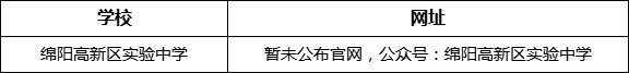 綿陽市綿陽高新區(qū)實(shí)驗(yàn)中學(xué)網(wǎng)址是什么？