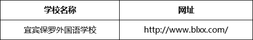 宜賓市宜賓保羅外國(guó)語學(xué)校網(wǎng)址是什么？