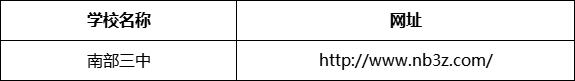 南充市南部三中（南部縣職業(yè)技術(shù)學(xué)校）網(wǎng)址是什么？
