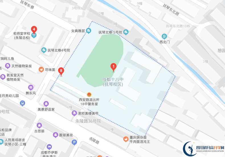 成都十八中學校地址在哪里？