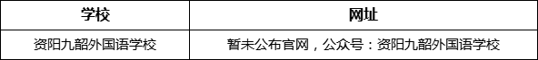 資陽市資陽九韶外國語學(xué)校網(wǎng)址是什么？