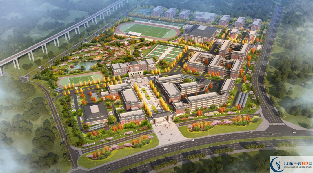 南充市南充燕園金秋高級中學(xué)校園風(fēng)采