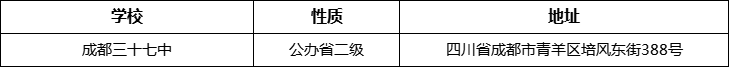 成都市成都三十七中詳細(xì)地址、在哪里？